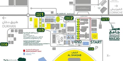 Kart av qatar foundation
