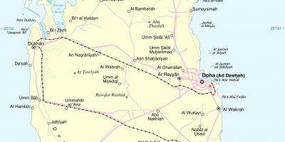 Qatar veien rute kart